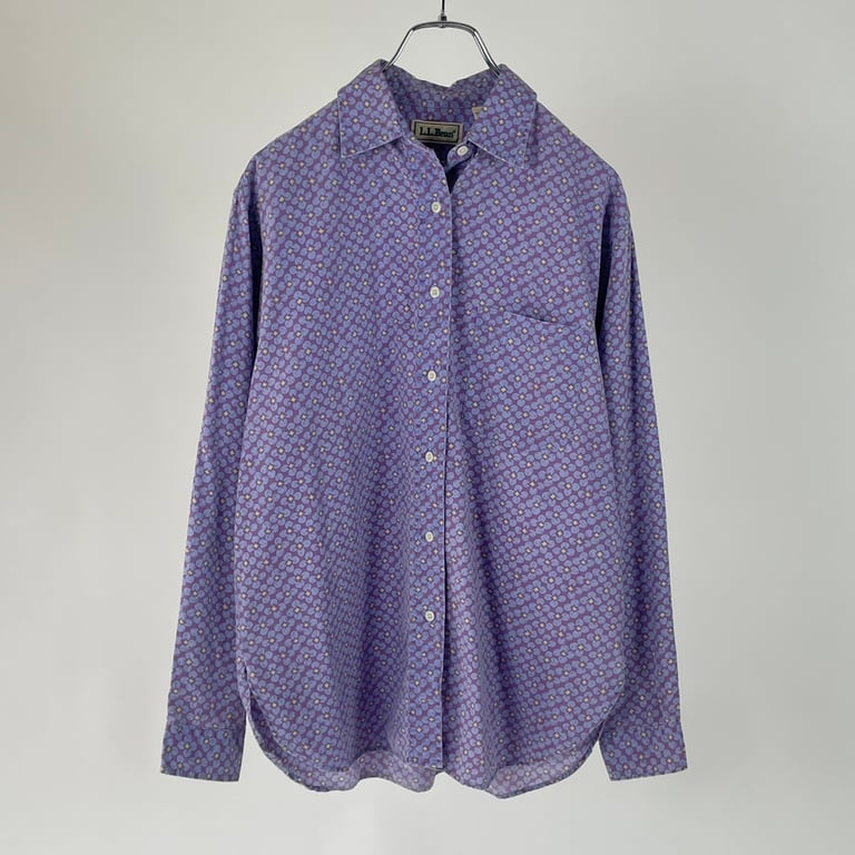 90’s L.L.Bean flower pattern L/S shirt