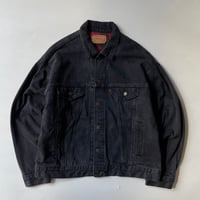 Levi's 70417 black denim trucker jacket "Made in USA"