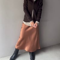 satin easy skirt made in usa