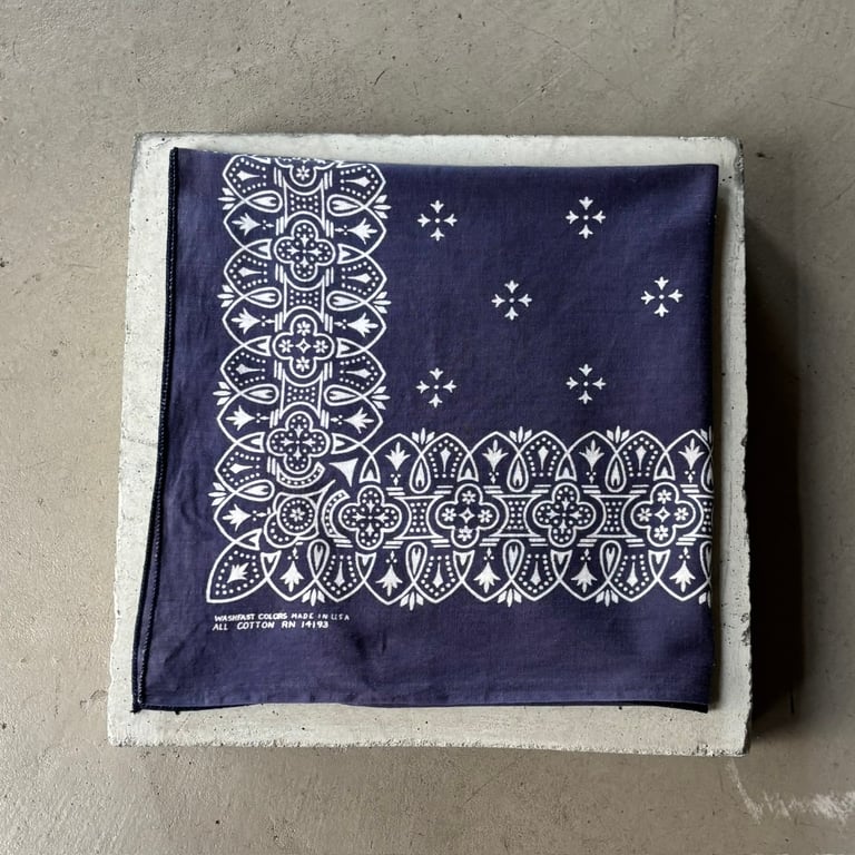 60s Wamcraft iron cross pattern bandanna