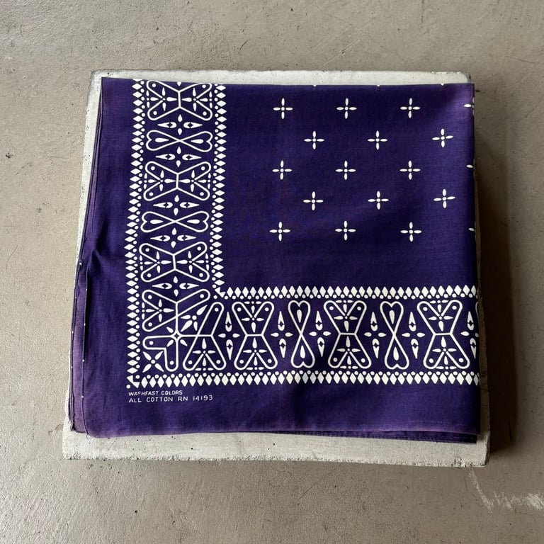 60s Wamcraft cross pattern bandanna