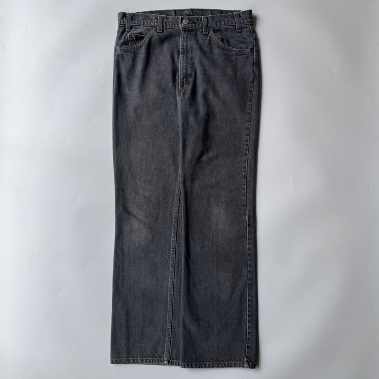 1991s Levi’s 517 yarn-dyed flare black denim pants