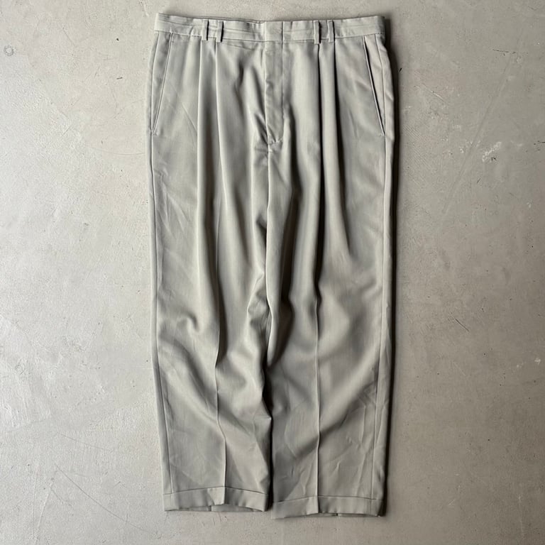 1994 Dockers polyester× worsted wool 2tuck dress slacks