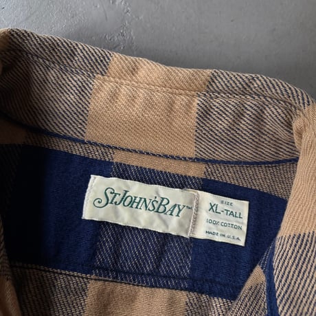 90s St john's bay plaid flannel shirt