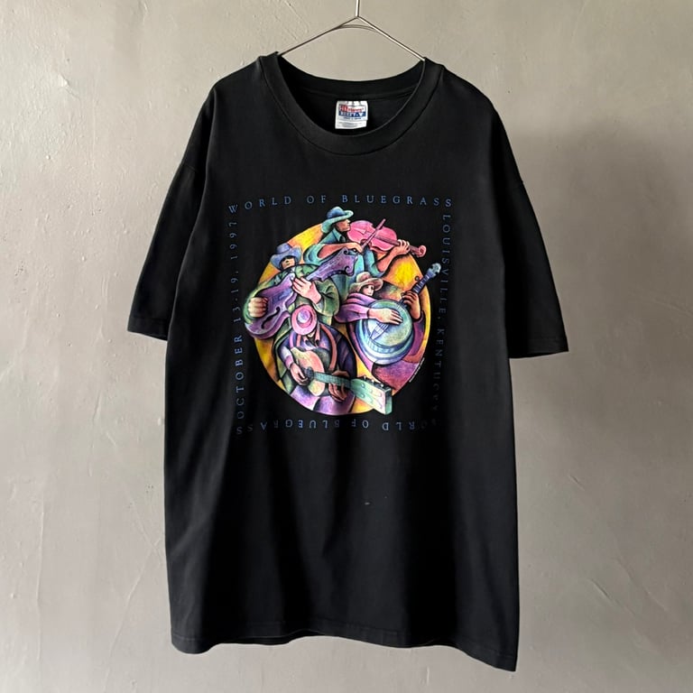 1997 World of bluegrass print tee