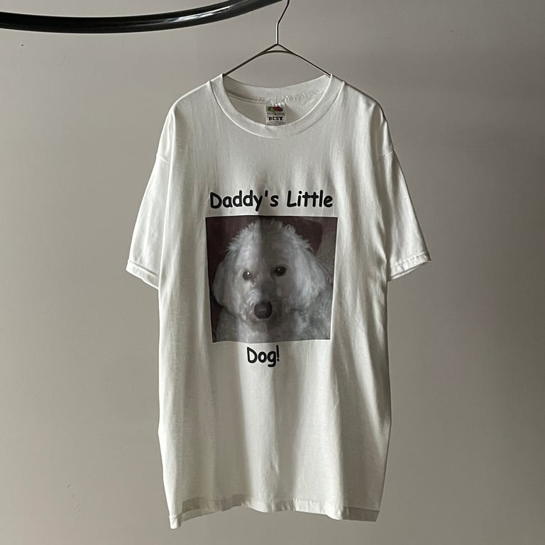プリントTシャツ（″Daddy's little dog″ photo print tee）