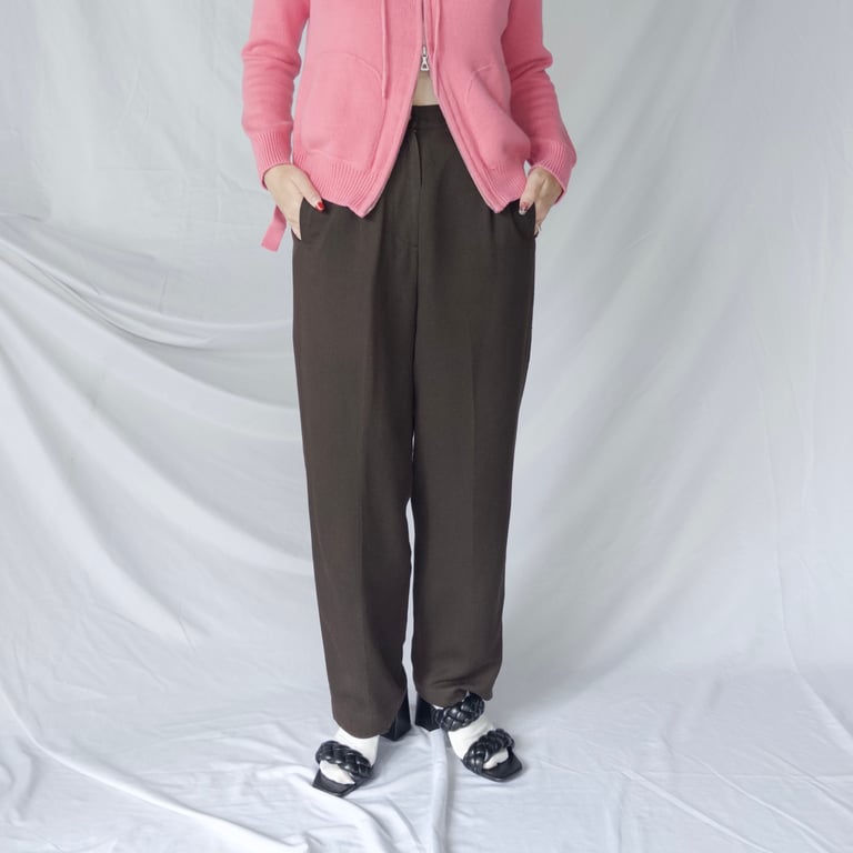 スラックス（Silk tapered slacks）