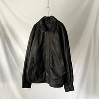 claiborne zip up leather jacket