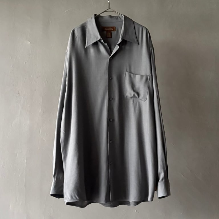 00s Tasso elba silk×rayon×wool shirt