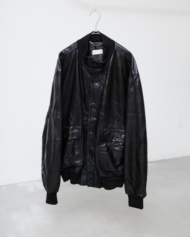 90s~ Valstar type leather jacket made in italy