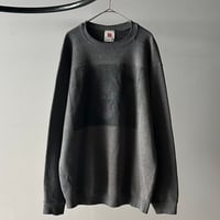90s~ Black panther print sweat shirt