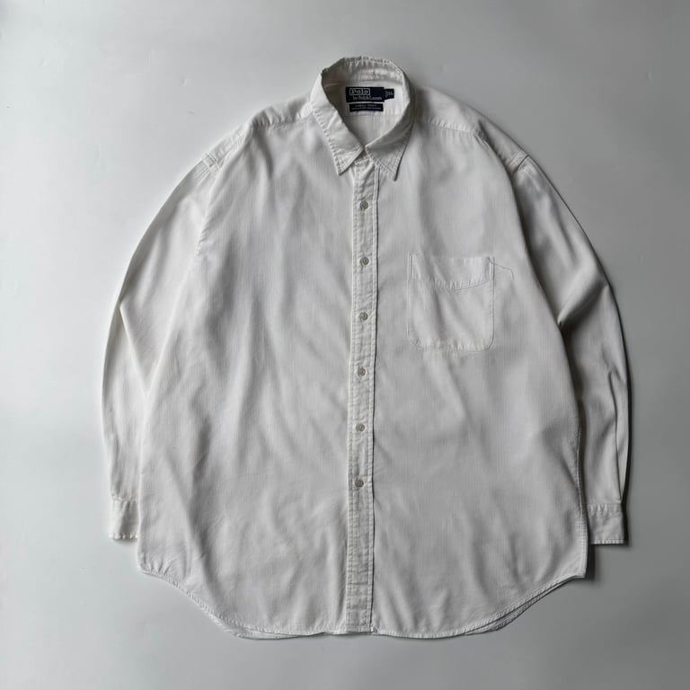 90s Ralph Lauren “LOWELL SPORT” cotton×rayon shirt
