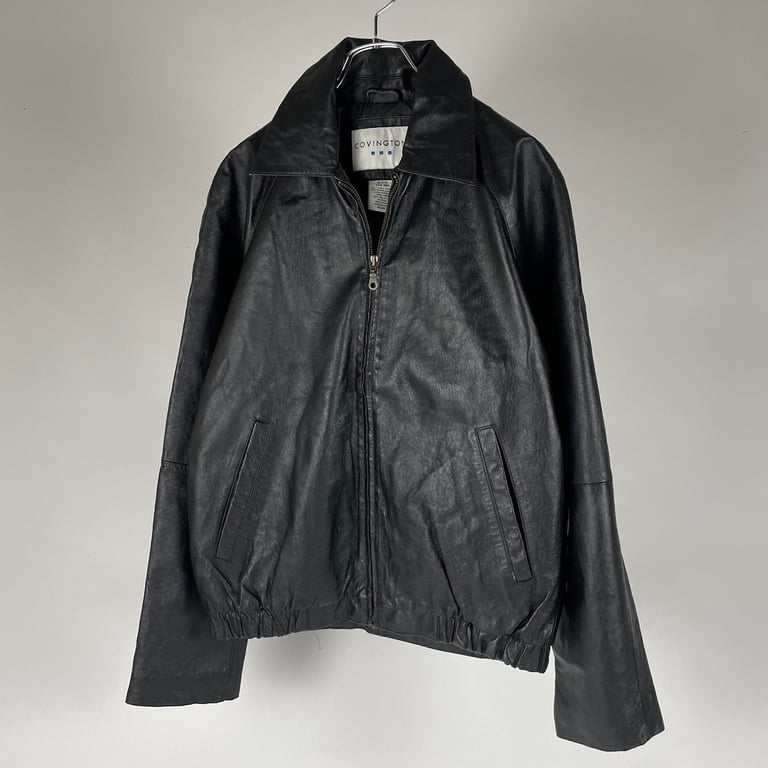 レザージャケット（COVINGTON leather zip up jacket）