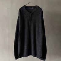 90s Bill blass henley neck knit “made in USA”