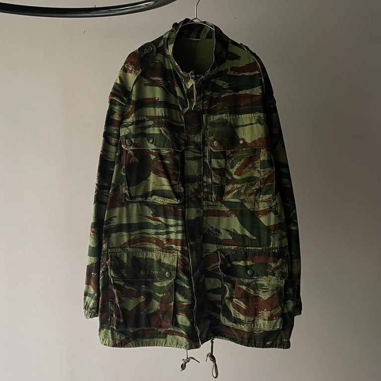 〜60s French army  lizard camo paratrooper jacket