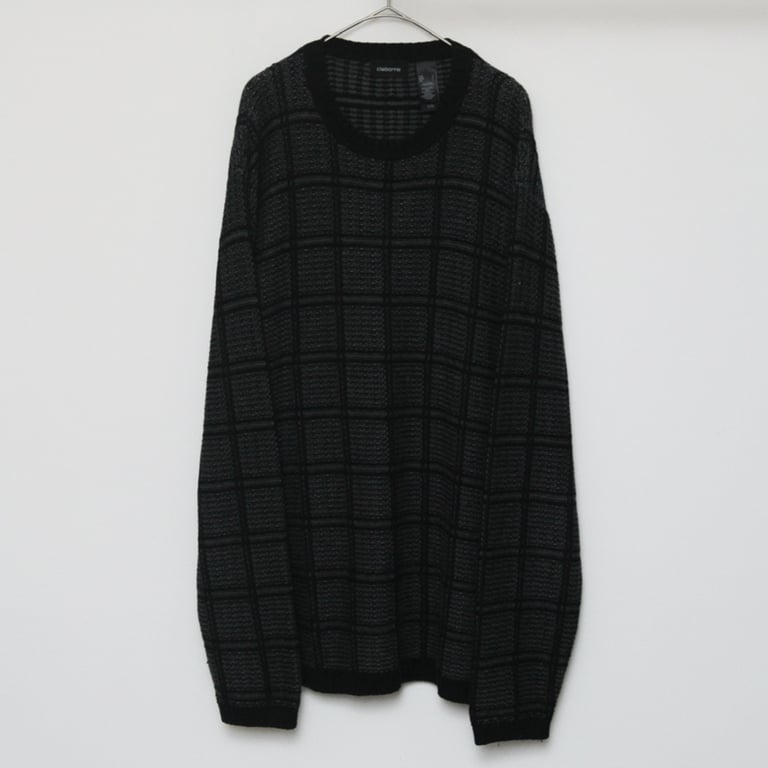 00s Claiborne cotton knit sweater｜クレイボーン