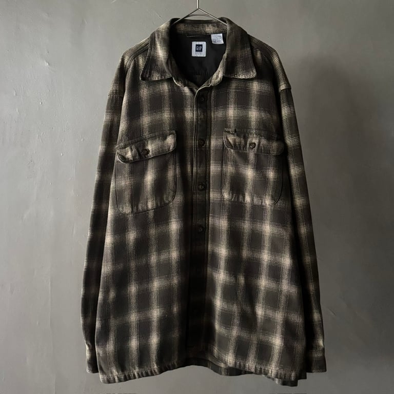 2000年代 ギャップ ネルシャツ（2002 GAP ombre flannel shirt）