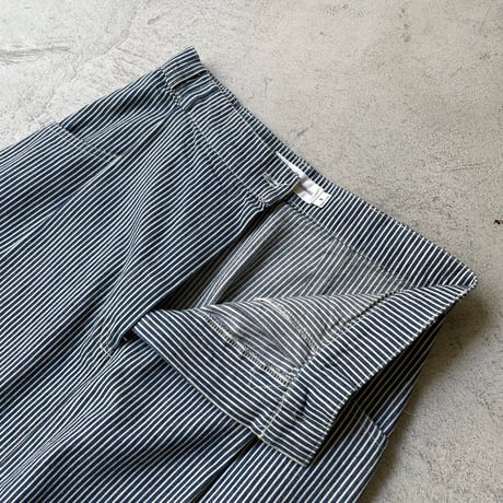 hickory striped cotton long skirt