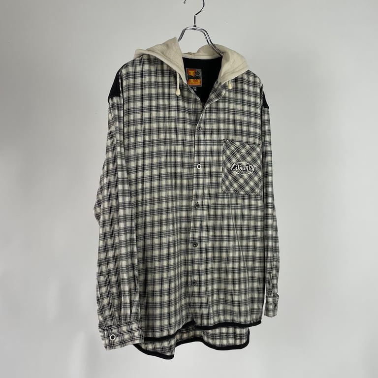 パーカー（Liberto plaid shirt hoodie）