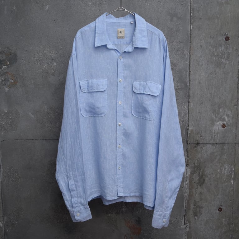 2000年代 リネンシャツ（00’s Flap pocket linen L/S shirt）