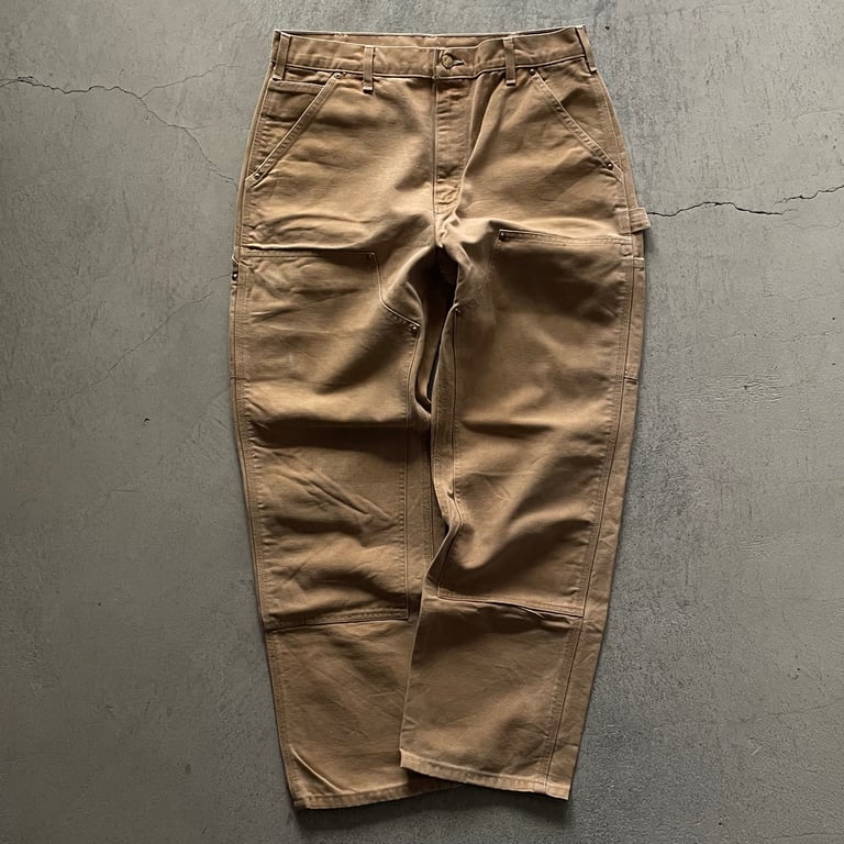 90s〜 Carhartt double knee work pants ″Brown″｜カーハート