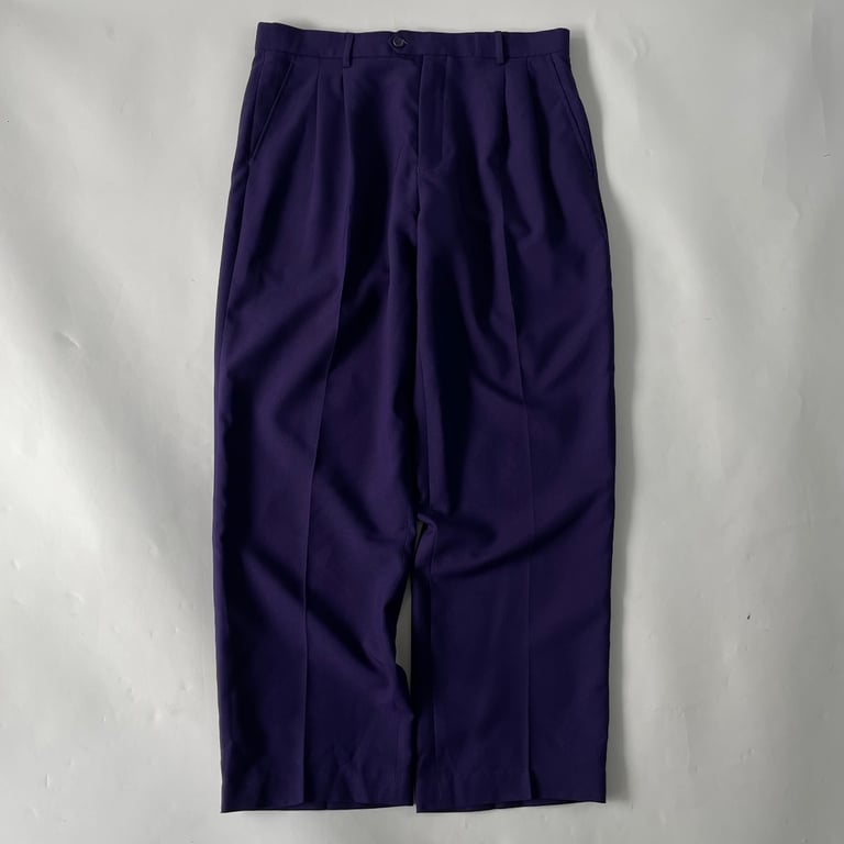 90年代 スラックス（90's Lucci collezione straight silhouette 2tuck slacks）