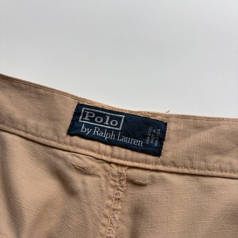 90s Ralph Lauren linen×cotton baker shorts | su
