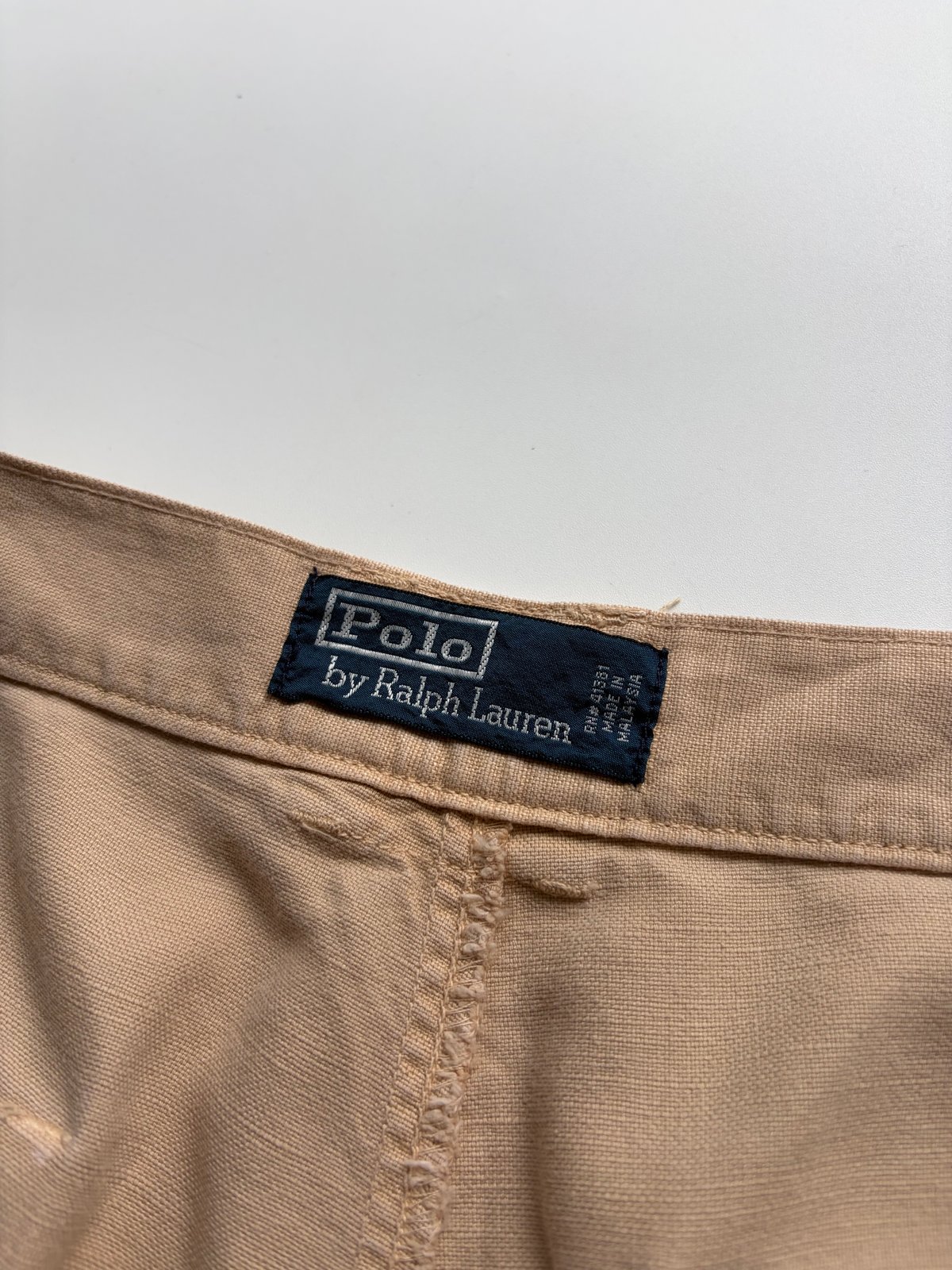90s Ralph Lauren linen×cotton baker shorts | su