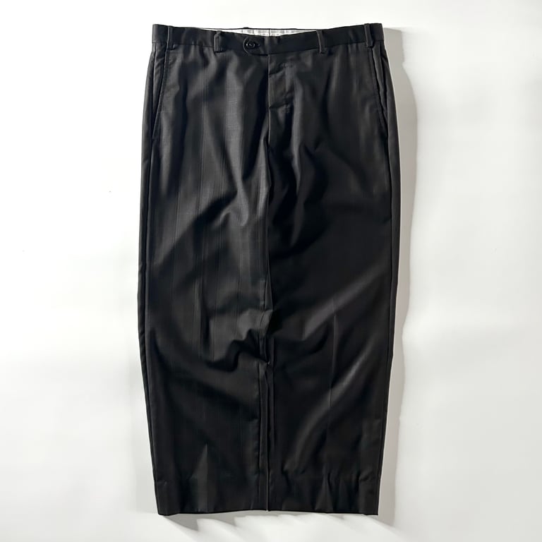 90年代 スラックス（90’s Zanella×NORD STROM plaid pattern wool slacks）