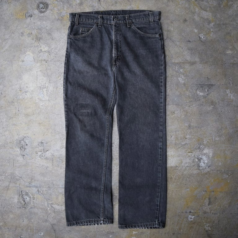 ’91 LEVI'S 517 yarn-dyed black denim pants
