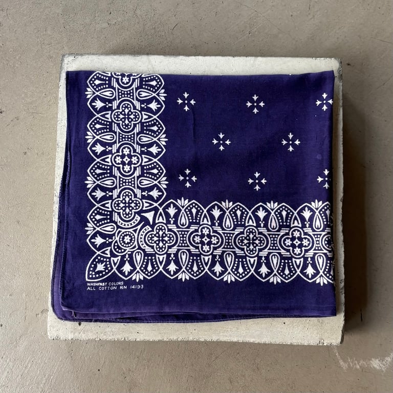 60s Wamcraft iron cross pattern bandanna
