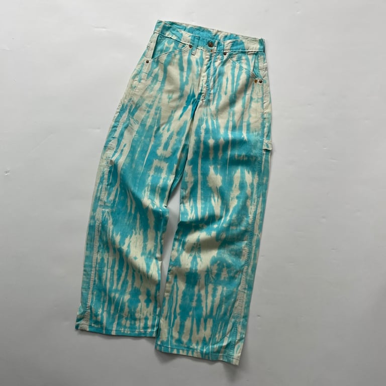 70年代 ワークパンツ（70’s ELY tie dye painter pants）