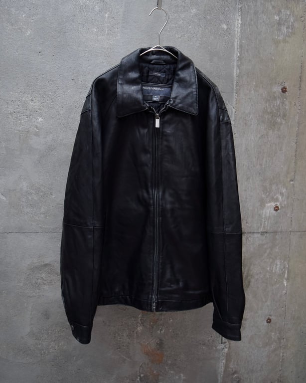 00’s PERRY ELLIS PORTFOLIO lambskin leather jacket