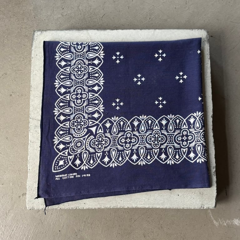 60s Wamcraft iron cross pattern bandanna