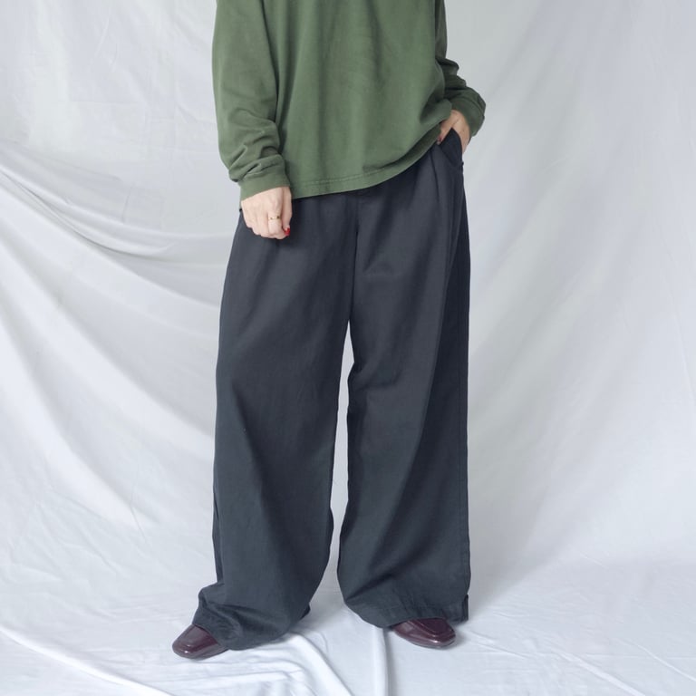 ワイドパンツ（2tuck wide slacks）