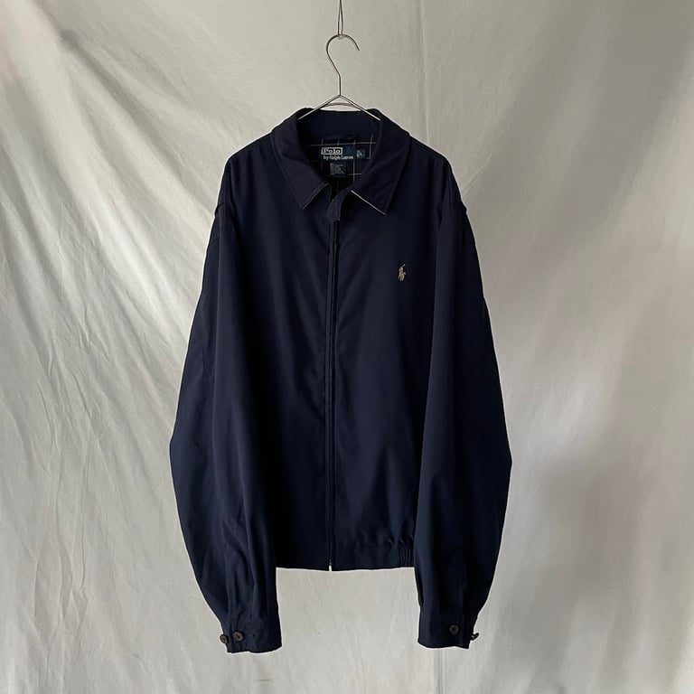 90年代 ラルフローレン スイングトップ（90s Ralph Lauren smooth polyester swing top）