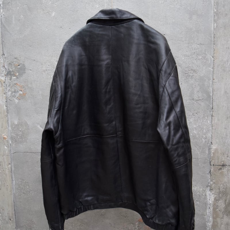 00's PERRY ELLIS PORTFOLIO lambskin leather jac