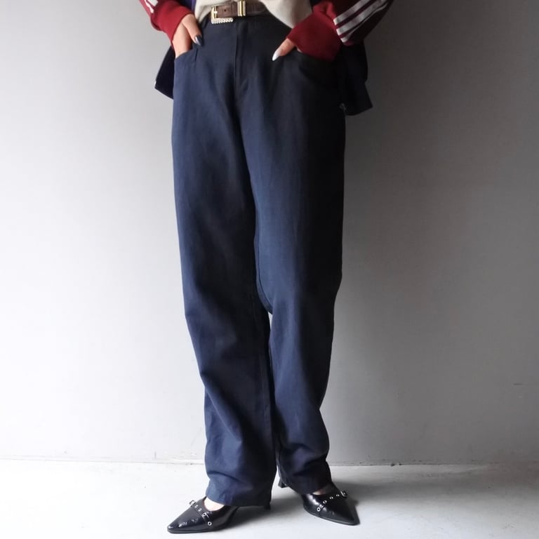 スラックス（NEW MAN linen × cotton slacks）