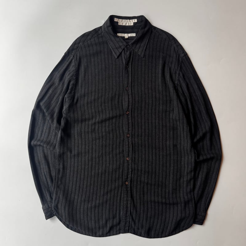 90s PERRY ELLIS コットンレーヨンシャツ ストライプシャツ 90s PERRY ELLIS stripe viscose L/S shirt | sui