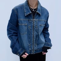 Liz Claiborne zip up denim jacket