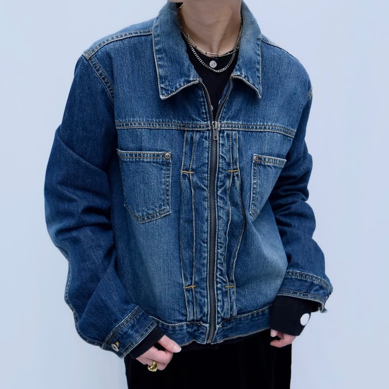 クレイボーン デニムジャケット（Liz Claiborne zip up denim jacket）