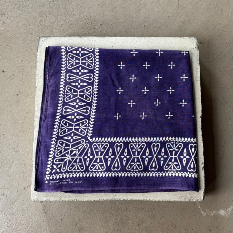 60s Wamcraft cross pattern bandanna