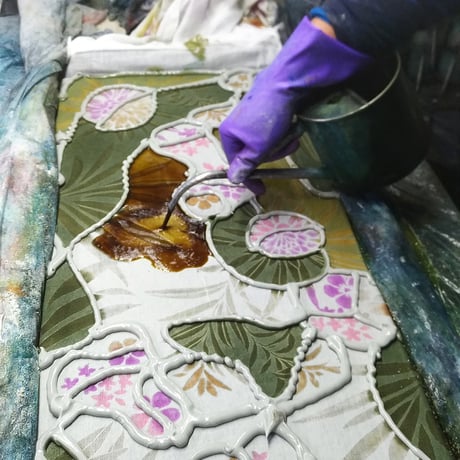 手ぬぐい｜【ナカニ染工場60th企画】botanico2026限定色
