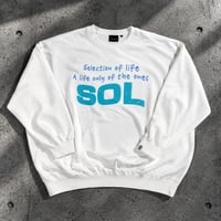 Selection of life. SOL Wave LOGO Crew WHITE