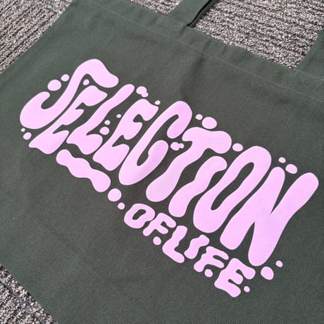 Selection of life. 発泡Print Tote Bag KHAKI