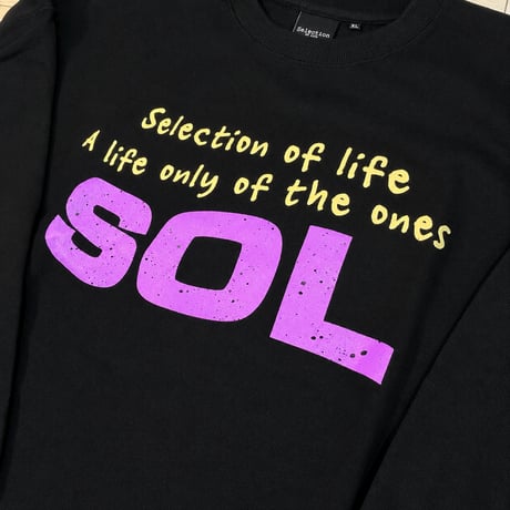 Selection of life. SOL Wave LOGO Crew BLACK