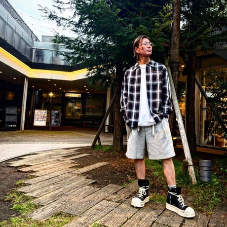 Selection of life. Original LOGO Check Shirt WHITE