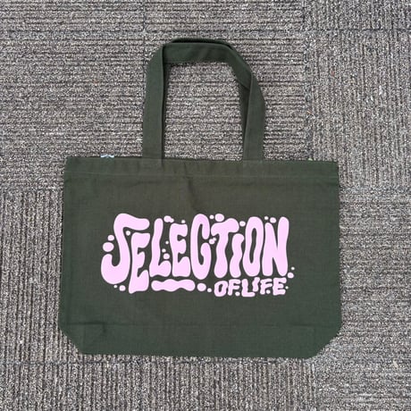 Selection of life. 発泡Print Tote Bag KHAKI