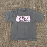 Selection of life. Pigment Puff Print Tee FADE BLACK