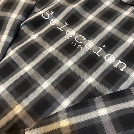 Selection of life. Original LOGO Check Shirt WHITE